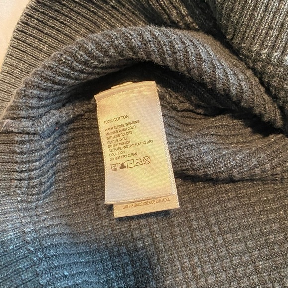 Tommy Bahama Dark Gray Sandover 1/4 Zip Pullover Chunky-Knit Sweater cotton XXL - Picture 5 of 11